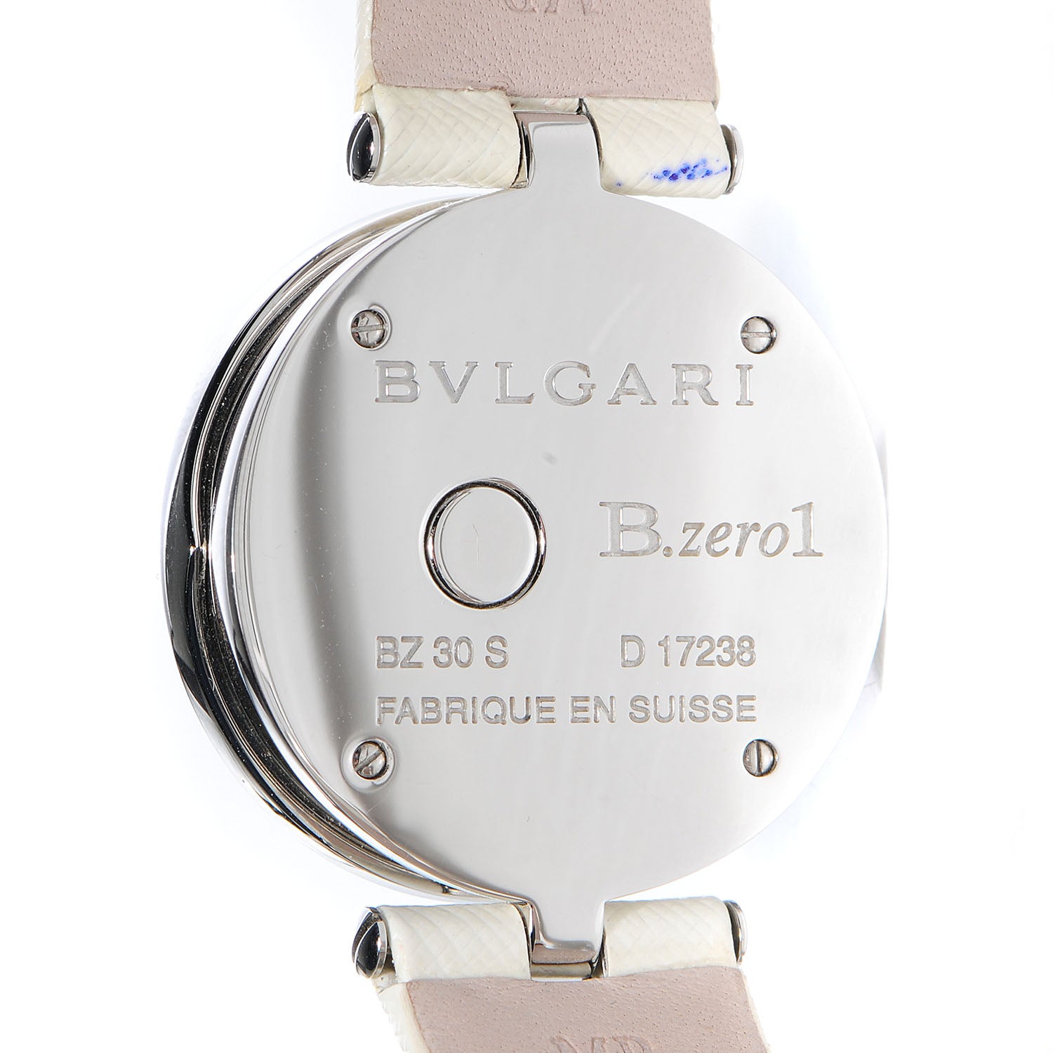 Bulgari BVLGARI Stainless Steel Calfskin Diamond Pink Mother of Pearl 30mm B.Zero1 Three Hearts Quartz Watch 5 of 8