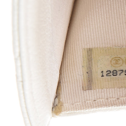 Chanel Caviar Quilted Large Flap Wallet White 8 of 14