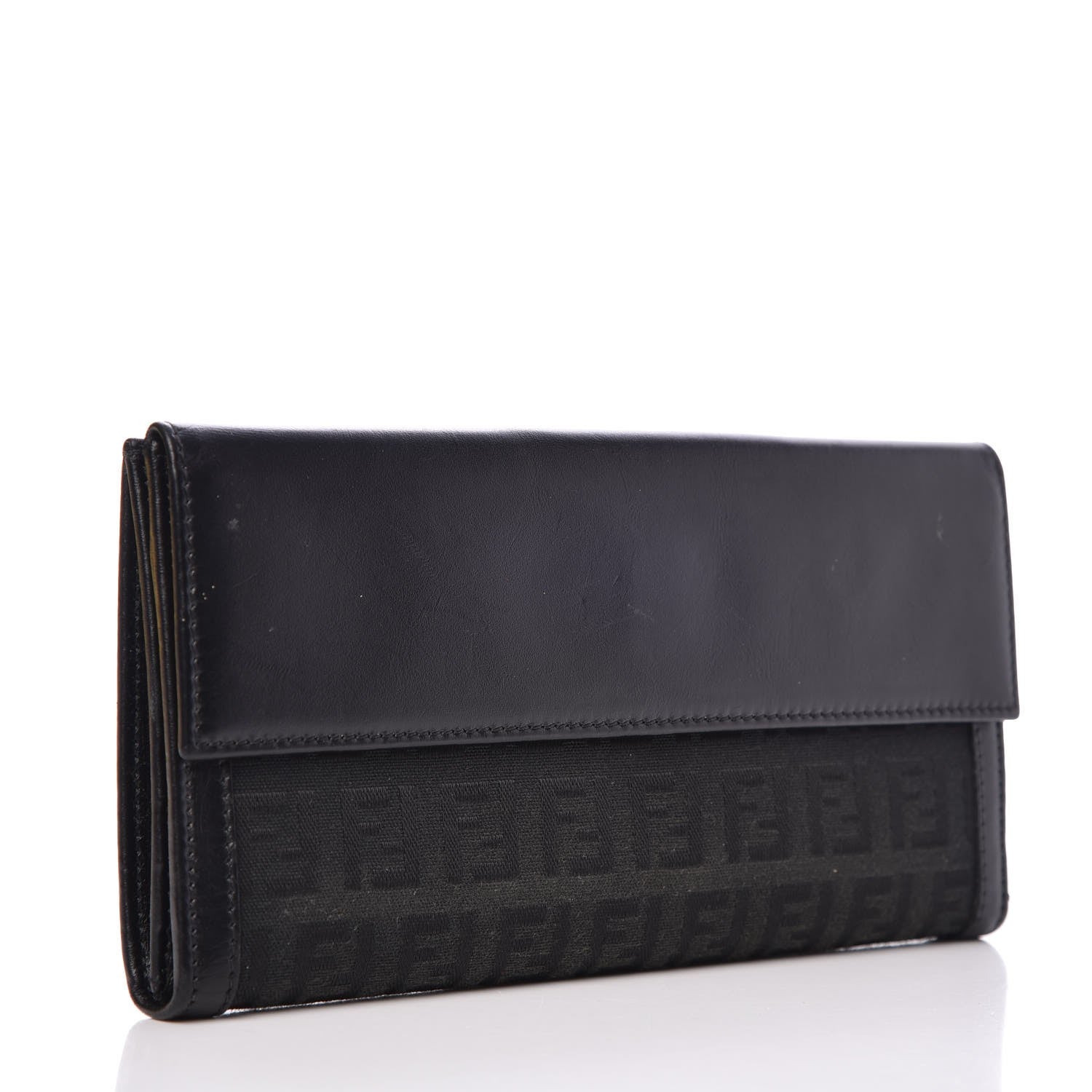 Fendi Zucchino Long Wallet Black 3 of 9
