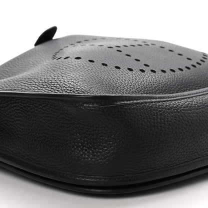 Hermes Taurillon Clemence Evelyne II PM Black 9 of 10
