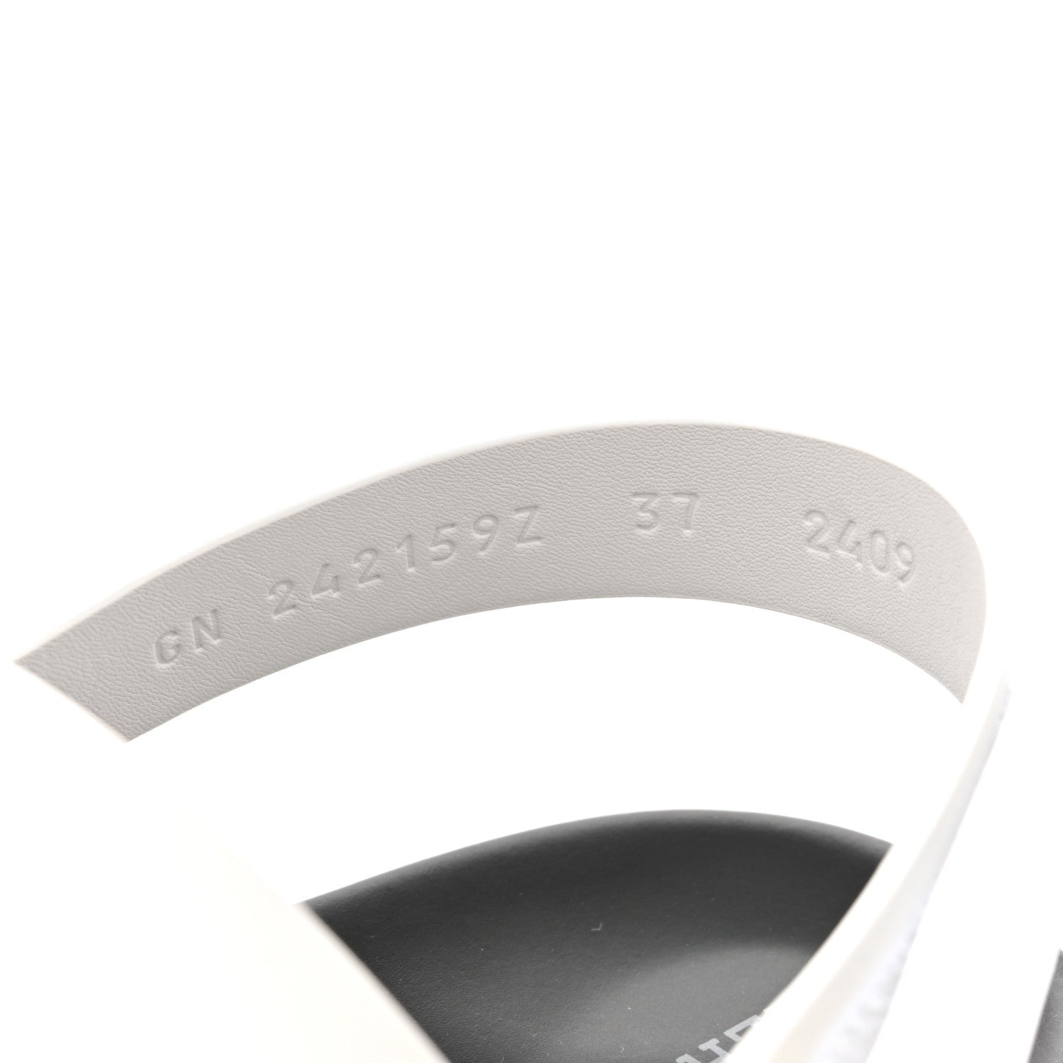 Hermes Calfskin Womens Genius Sandals 37 White 1831610 – FASHIONPHILE