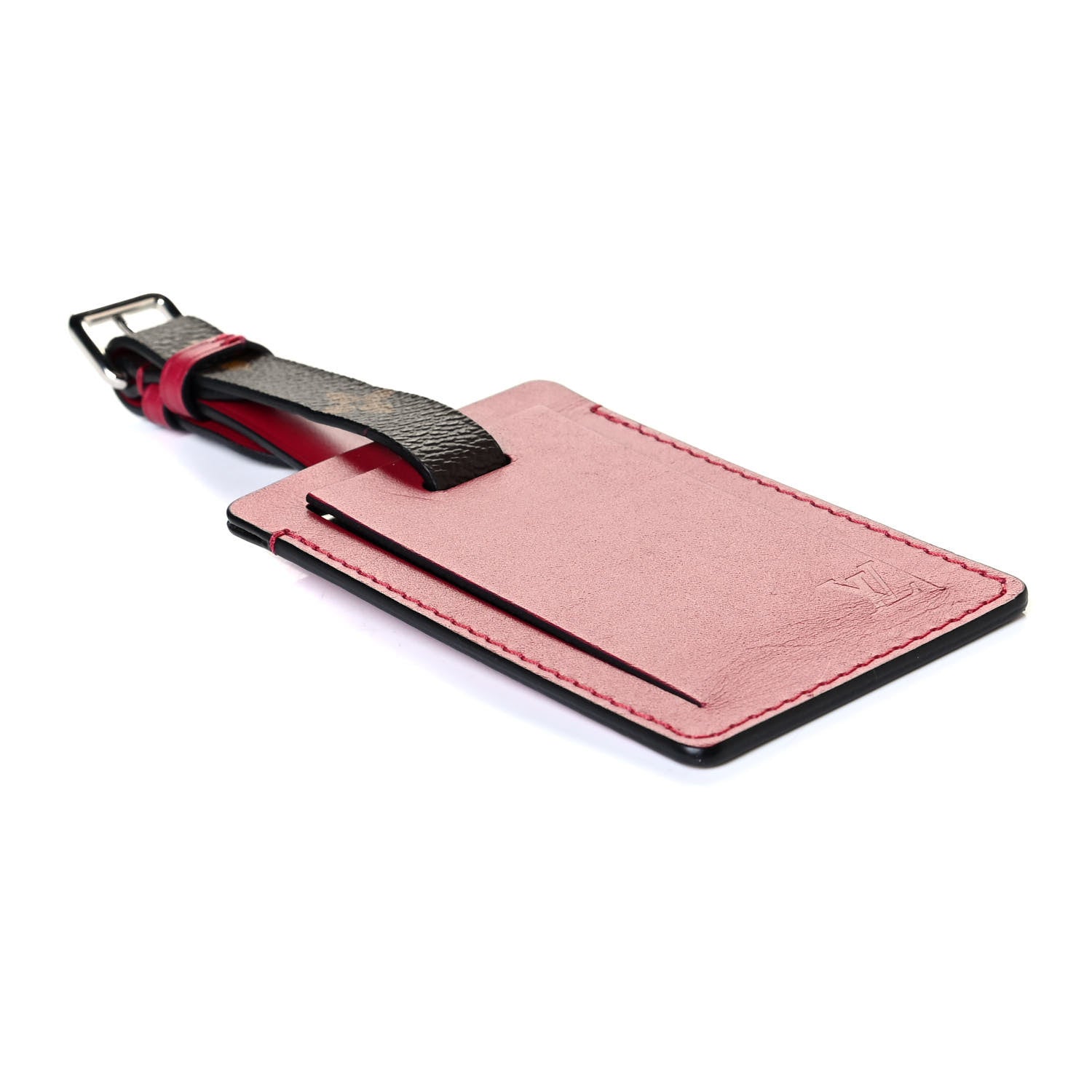 Louis Vuitton Calfskin Monogram Luggage Tag Fuchsia 3 of 4