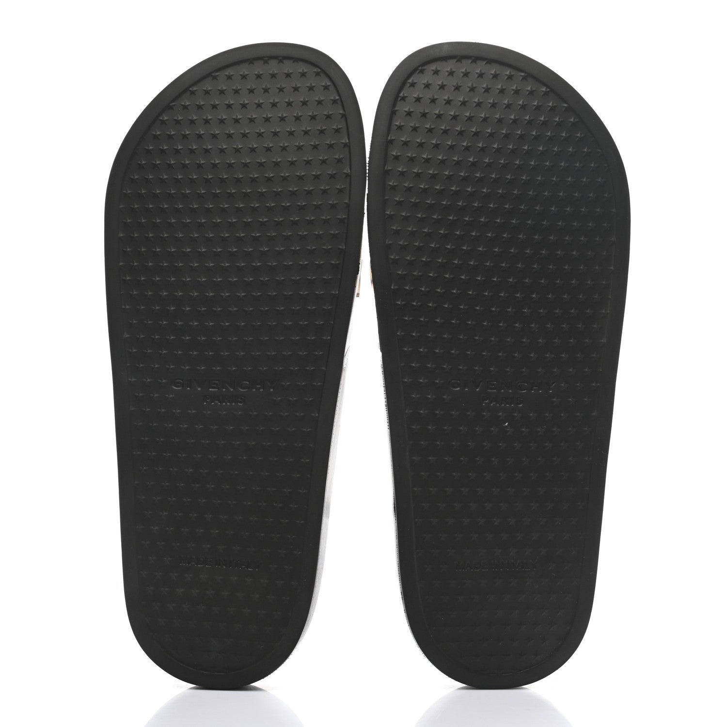 Givenchy Rubber Logo Pool Slide Sandals 38 Yellow Black 5 of 9