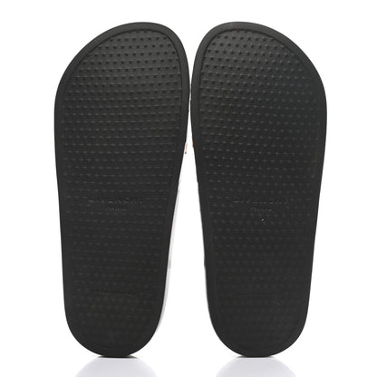 Givenchy Rubber Logo Pool Slide Sandals 38 Yellow Black 5 of 9