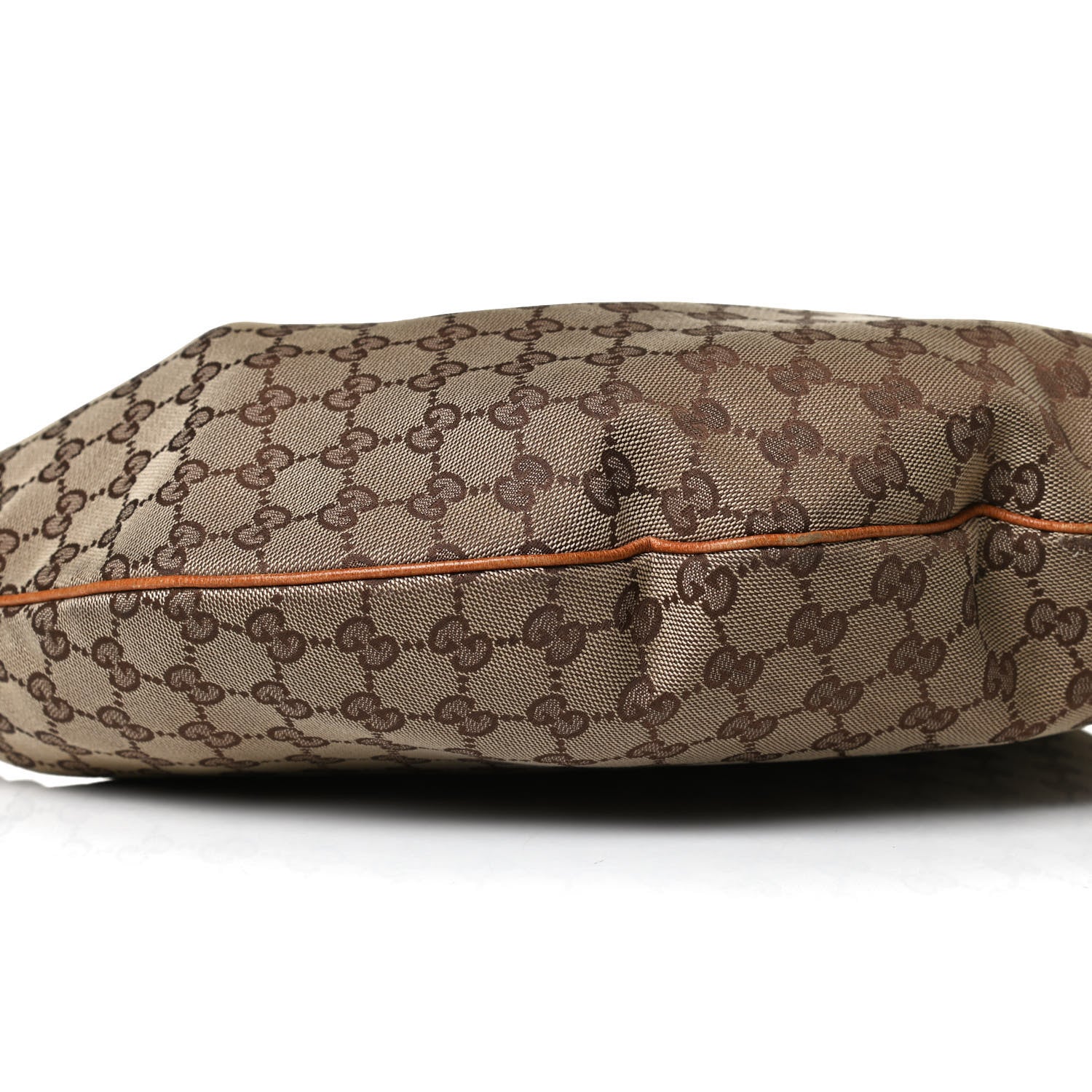 Gucci Monogram Horsebit Glam Hobo Tan 8 of 17