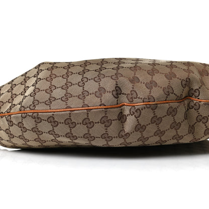 Gucci Monogram Horsebit Glam Hobo Tan 8 of 17