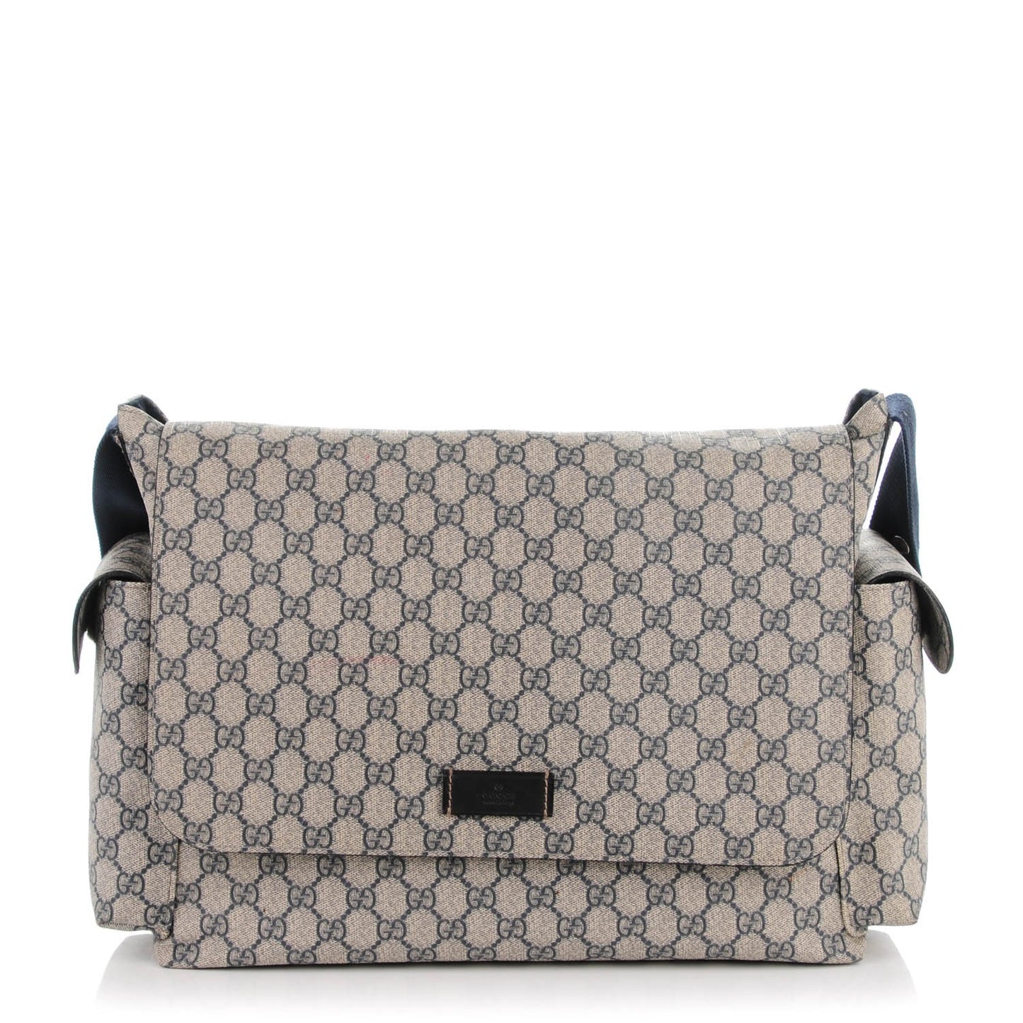 GG Plus Monogram Messenger Diaper Bag Navy