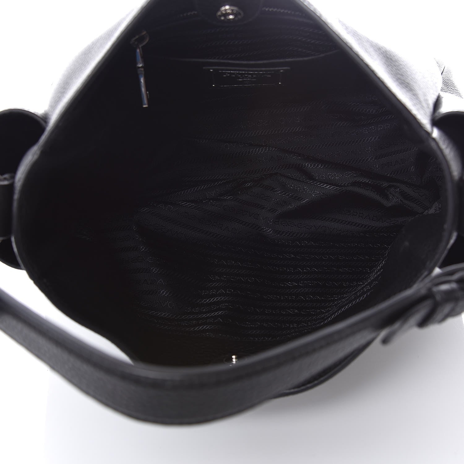 Prada Vitello Daino Side Pocket Hobo Nero Black 5 of 7