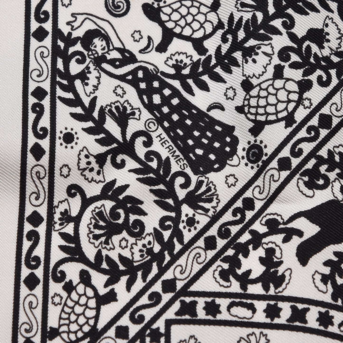Silk Peuple Du Vent Bandana Scarf 55