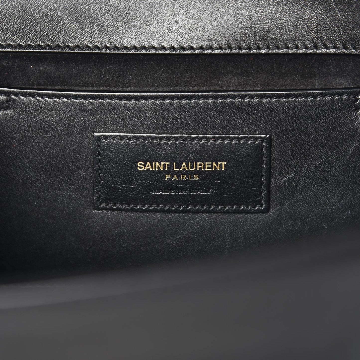 Smooth Calfskin Medium Classic Monogram Kate Tassel Satchel Black
