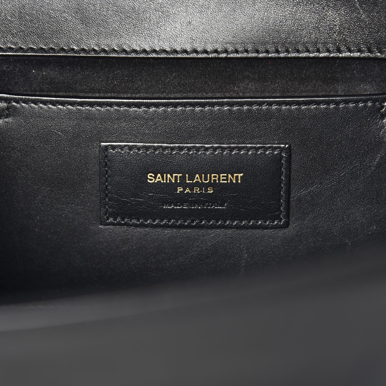 Saint Laurent Smooth Calfskin Medium Classic Monogram Kate Tassel Satchel Black 6 of 9