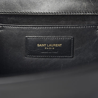 Saint Laurent Smooth Calfskin Medium Classic Monogram Kate Tassel Satchel Black 6 of 9