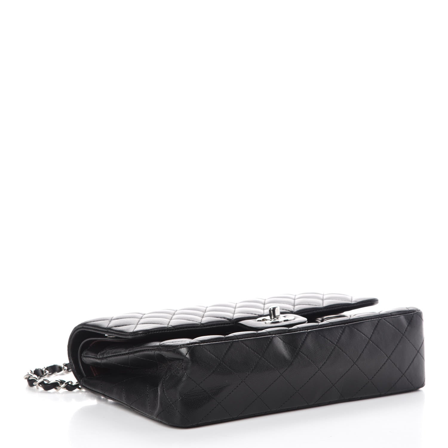 Chanel Lambskin Quilted Medium Double Flap Black 4 of 9