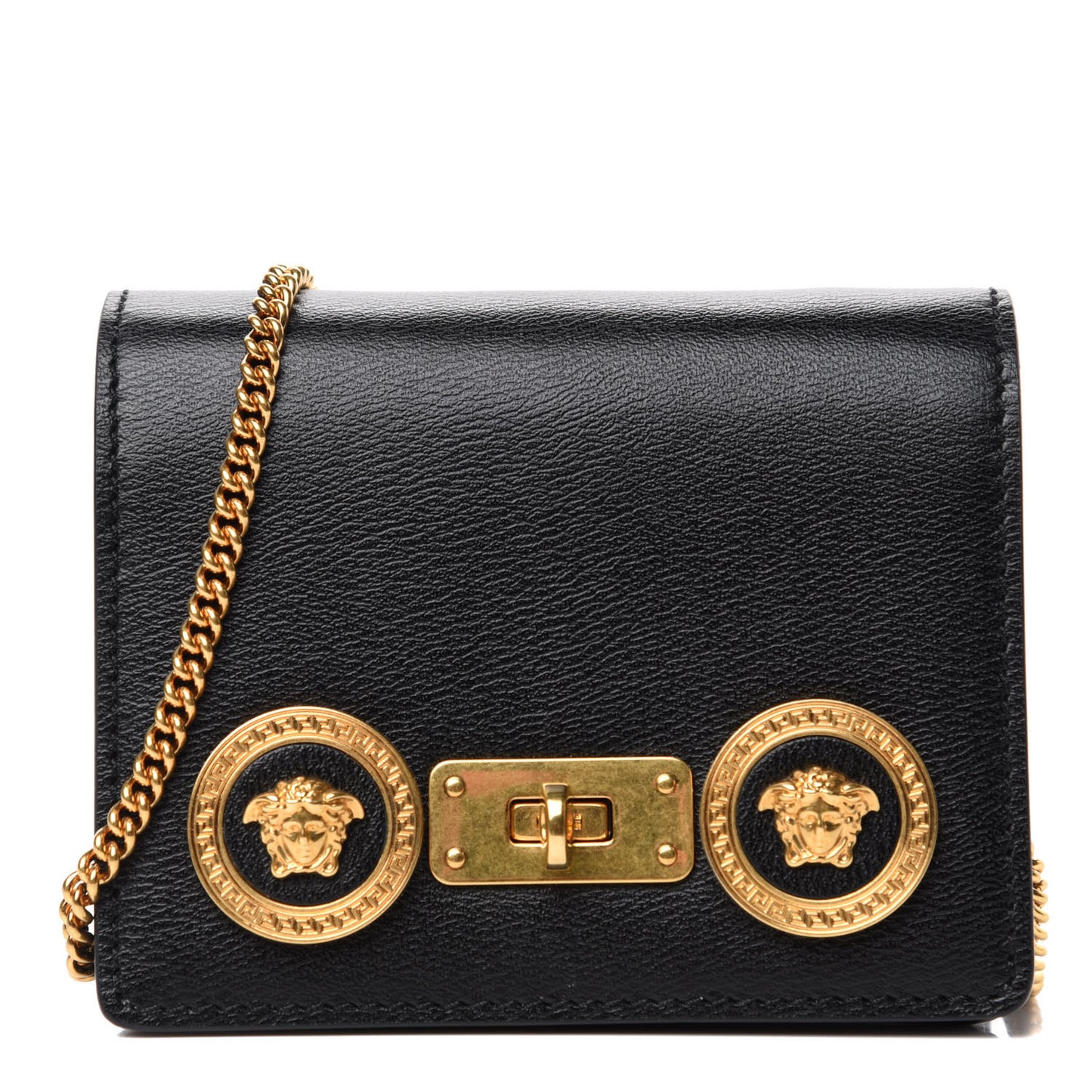 Calfskin Mini Icon Handbag Black