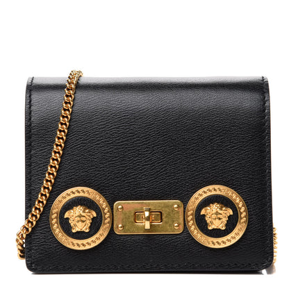 Versace Calfskin Mini Icon Handbag Black 1 of 7