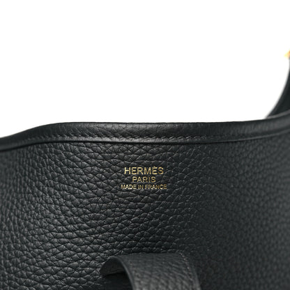 Hermes Taurillon Clemence Evelyne III GM Black 6 of 11