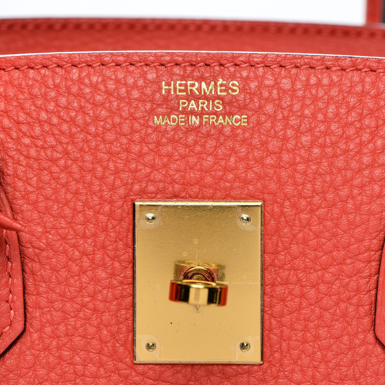 Hermes Taurillon Clemence Birkin 35 Rouge Pivoine 10 of 34