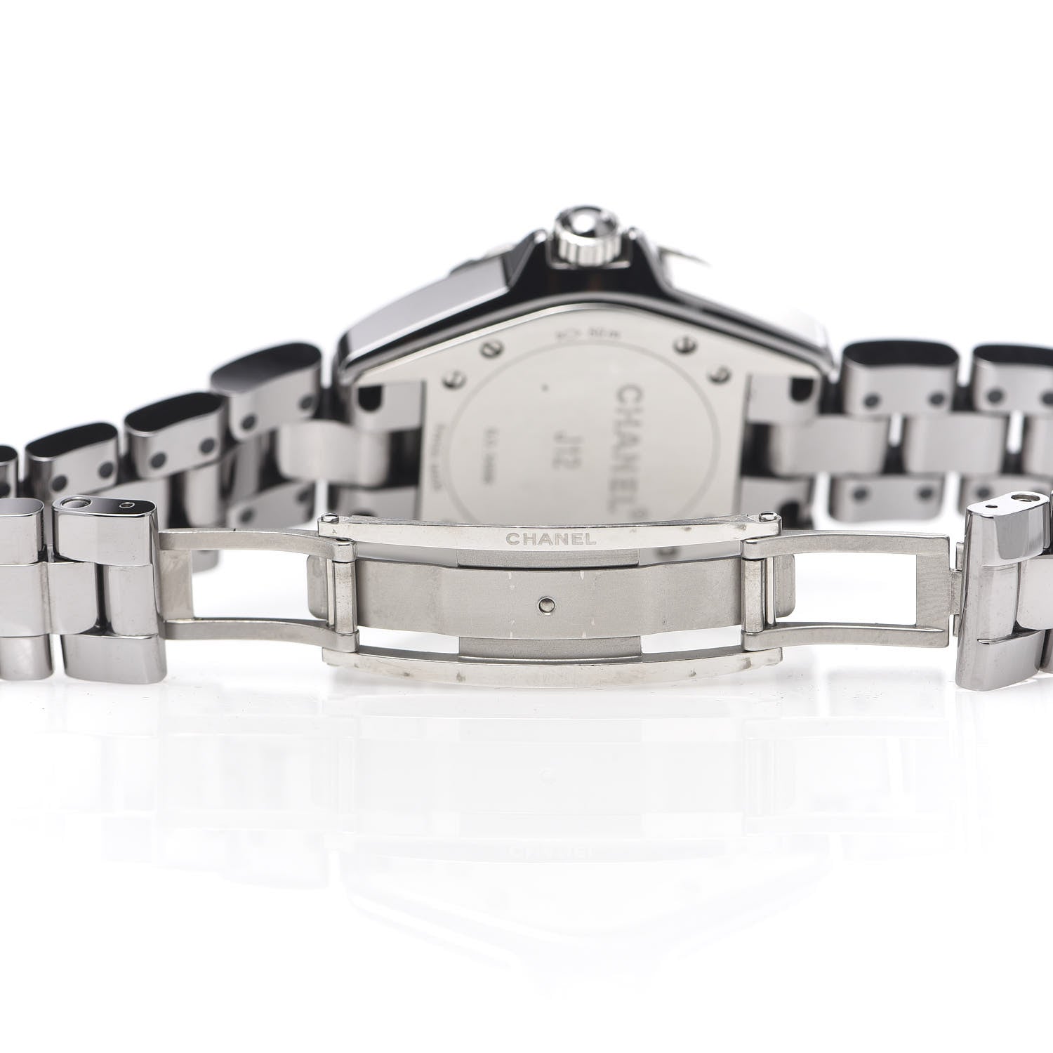 Chanel Titanium Ceramic Diamond Bezel 33mm J12 Quartz Watch 6 of 7