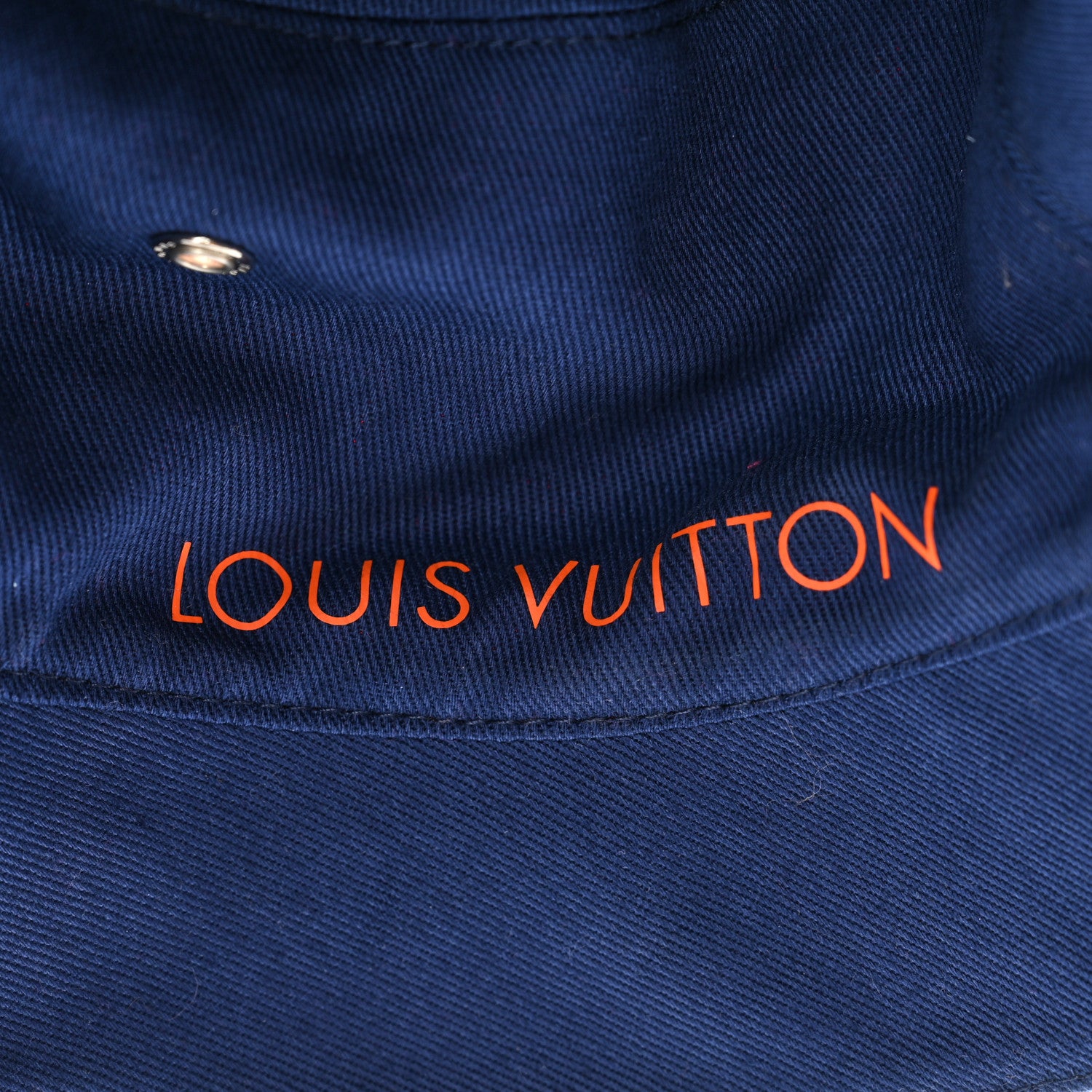 Louis Vuitton Monogram Denim Transformable Bob Bucket Hat 58 Blue Orange 8 of 8
