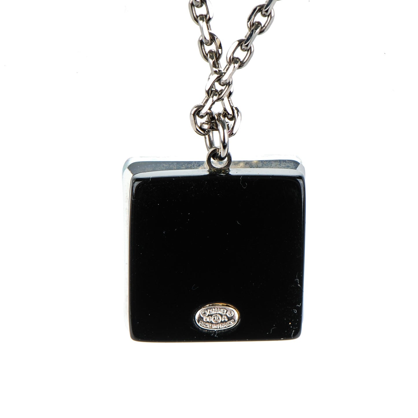 Crystal CC Square Pendant Necklace