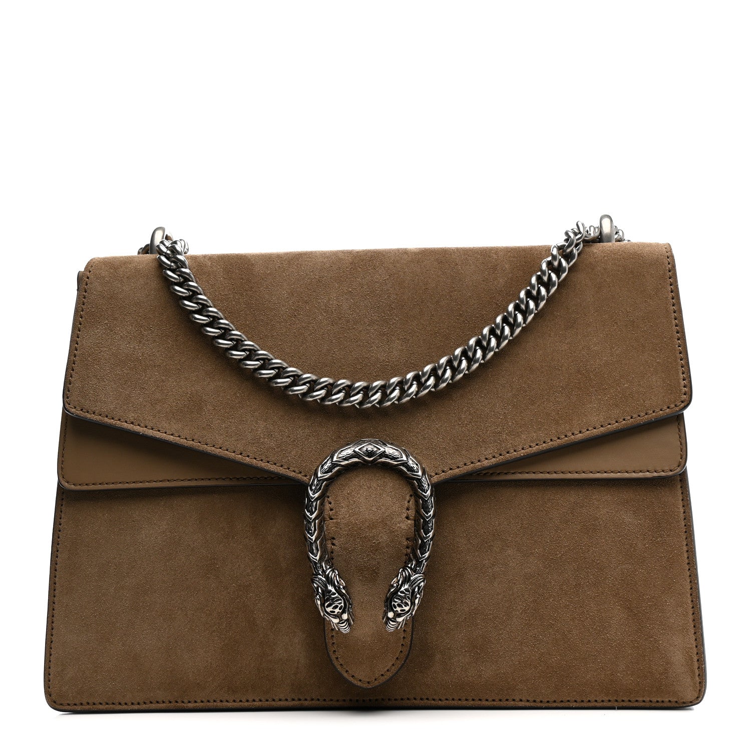 Gucci Suede Medium Dionysus Shoulder Bag Taupe 1 of 14