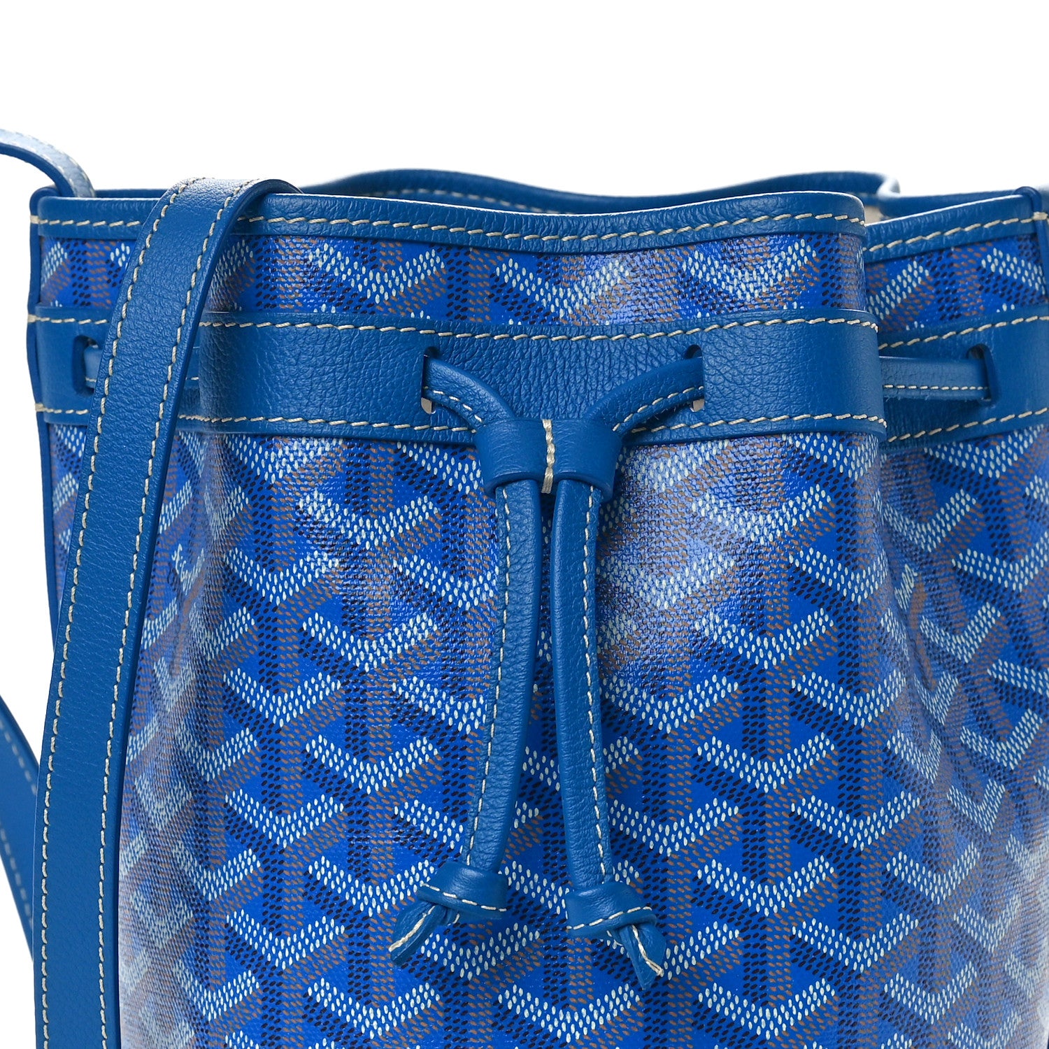 Goyard Goyardine Petit Flot Bucket Bag PM Sky Morning 7 of 10
