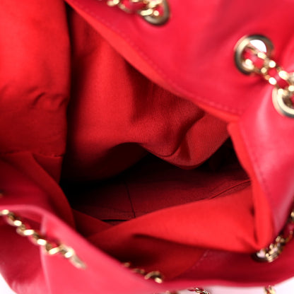 Chanel Lambskin Quilted Large In Seoul Backpack Red 4 of 12