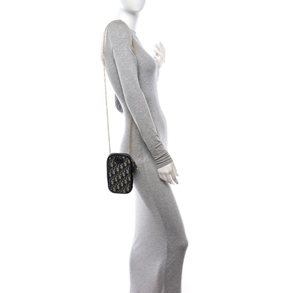 Christian Dior Oblique 30 Montaigne Phone Holder Blue 2 of 12