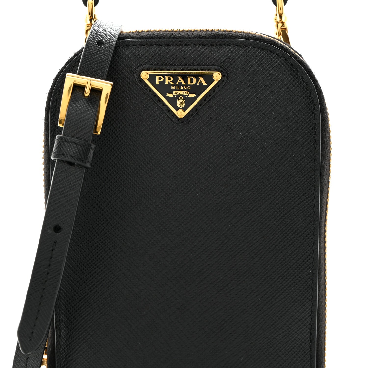 Prada Saffiano Mini Crossbody Bag Black 8 of 16
