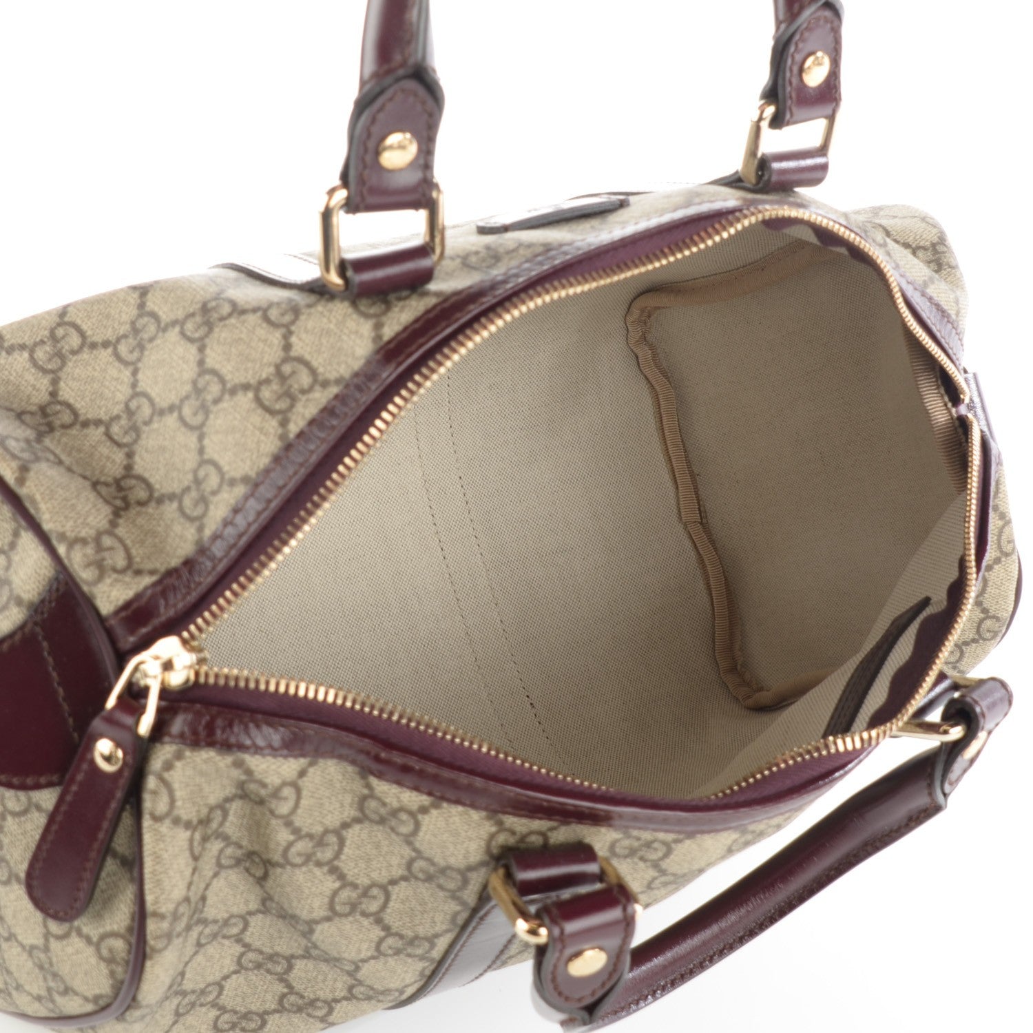 Gucci GG Plus Monogram Medium Joy Boston Bordeaux 7 of 7