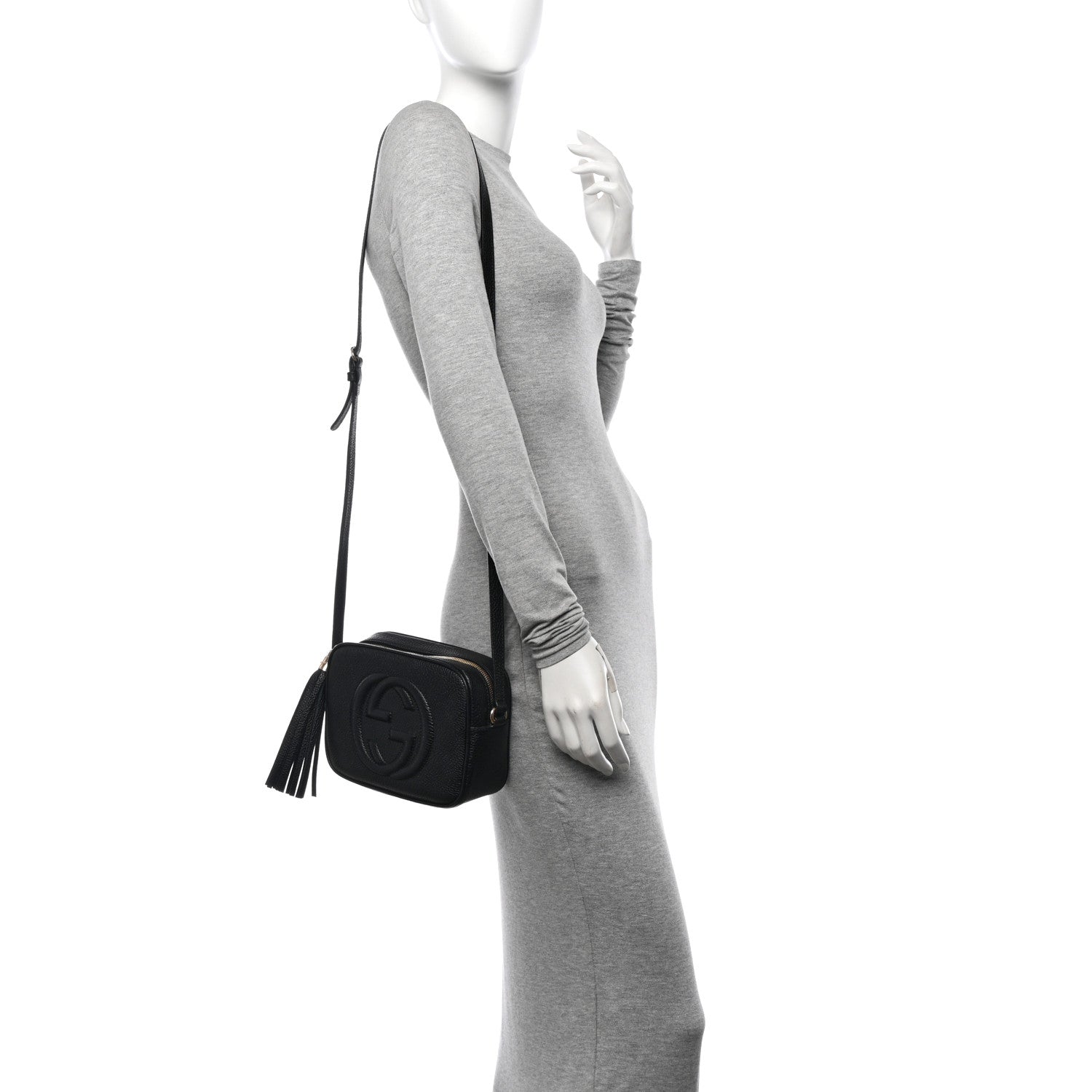 Gucci Pebbled Calfskin Small Soho Disco Bag Black 2 of 10