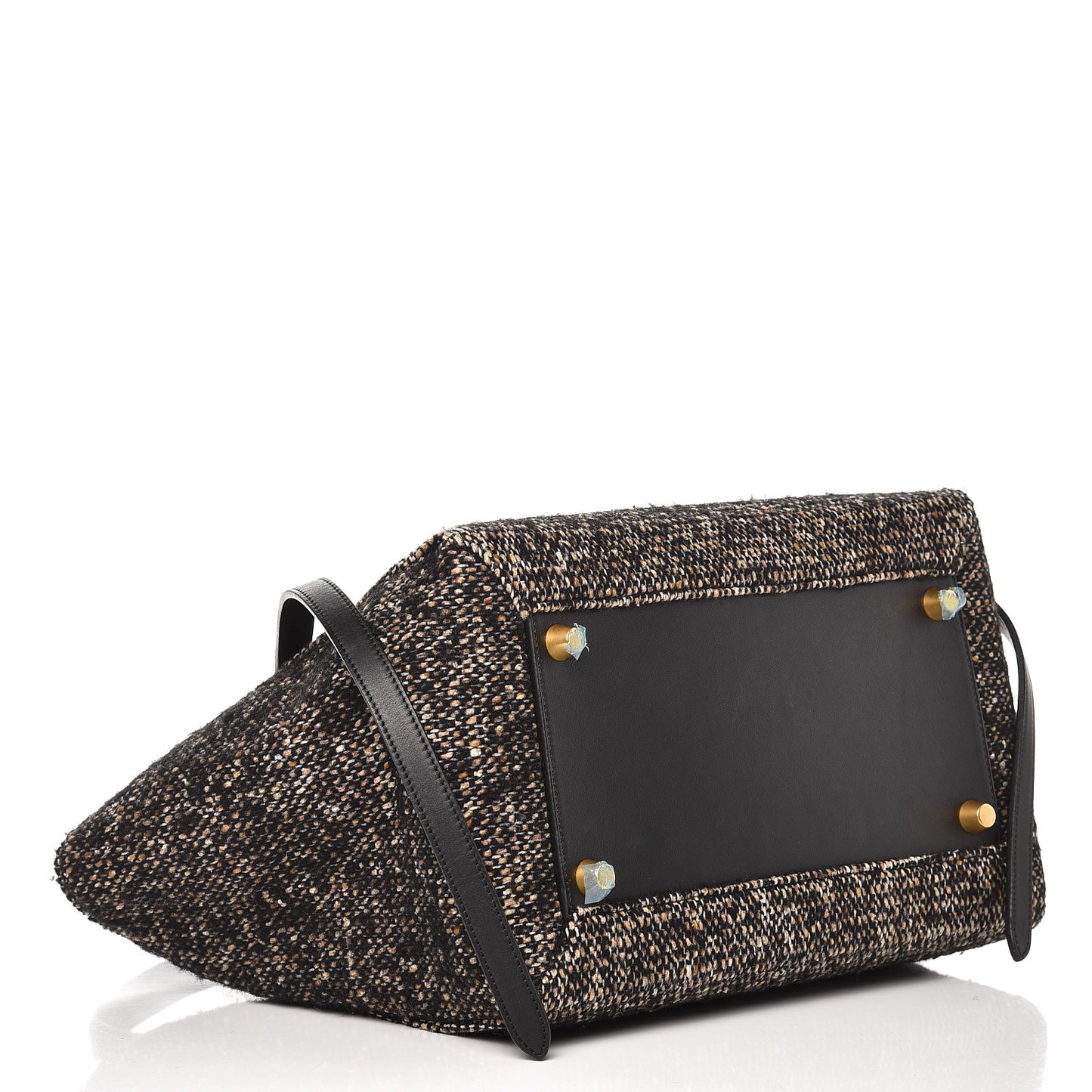 Tweed Calfskin Small Belt Bag Black