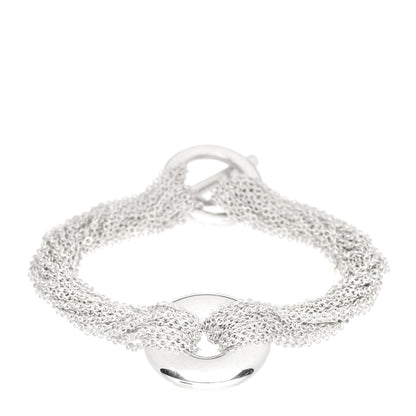 Tiffany Sterling Silver Multi-Chain Circle Toggle Bracelet 1 of 4