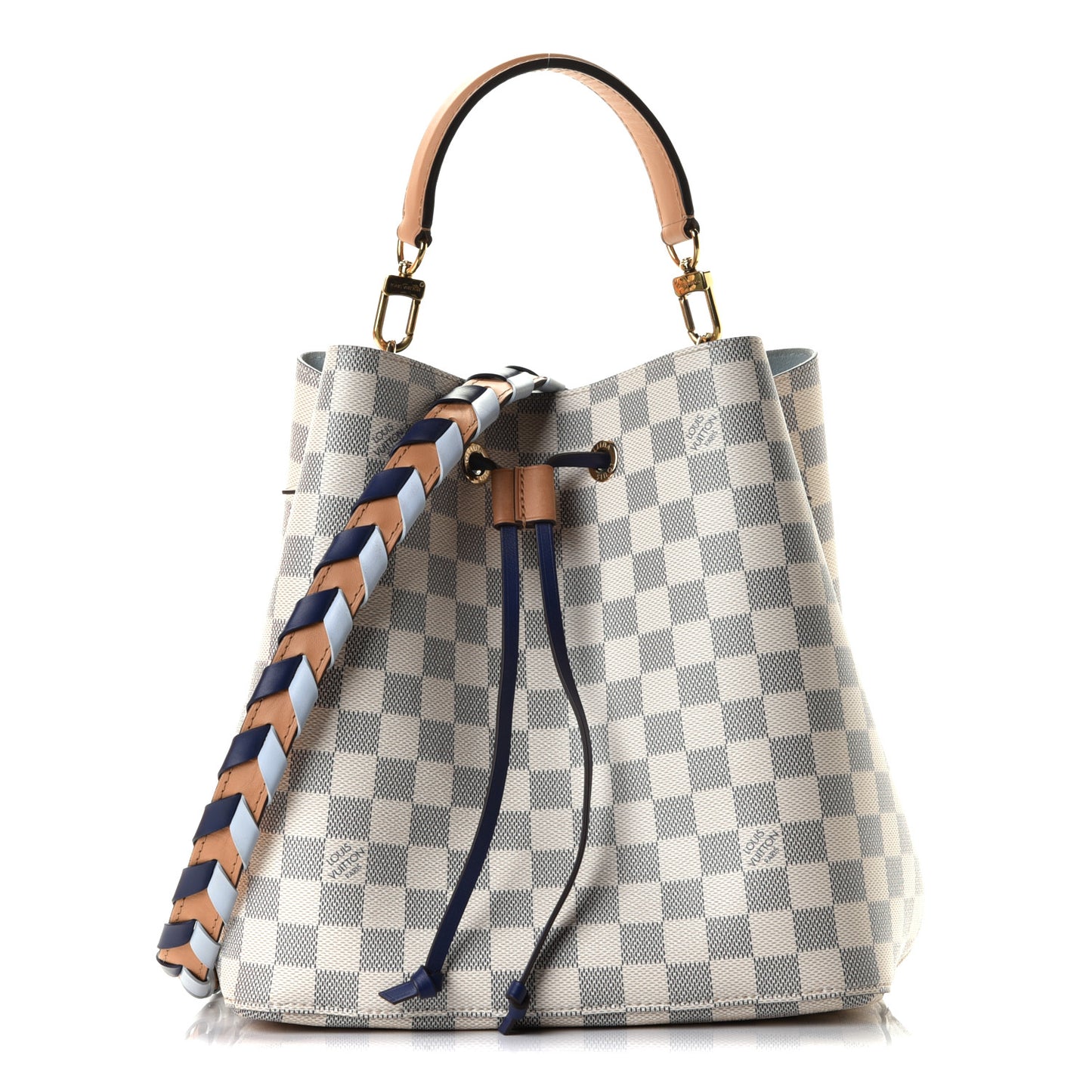 Damier Azur Braided Neonoe MM Blue