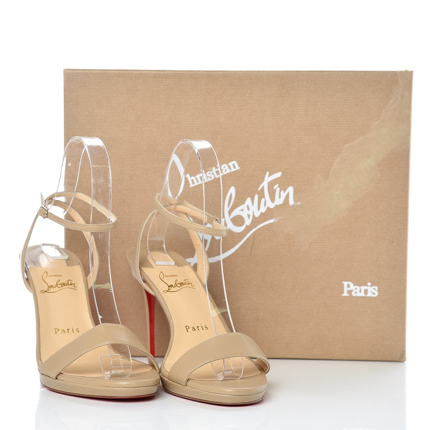 Nappa Loubi Queen 100 Pumps 37 Nude