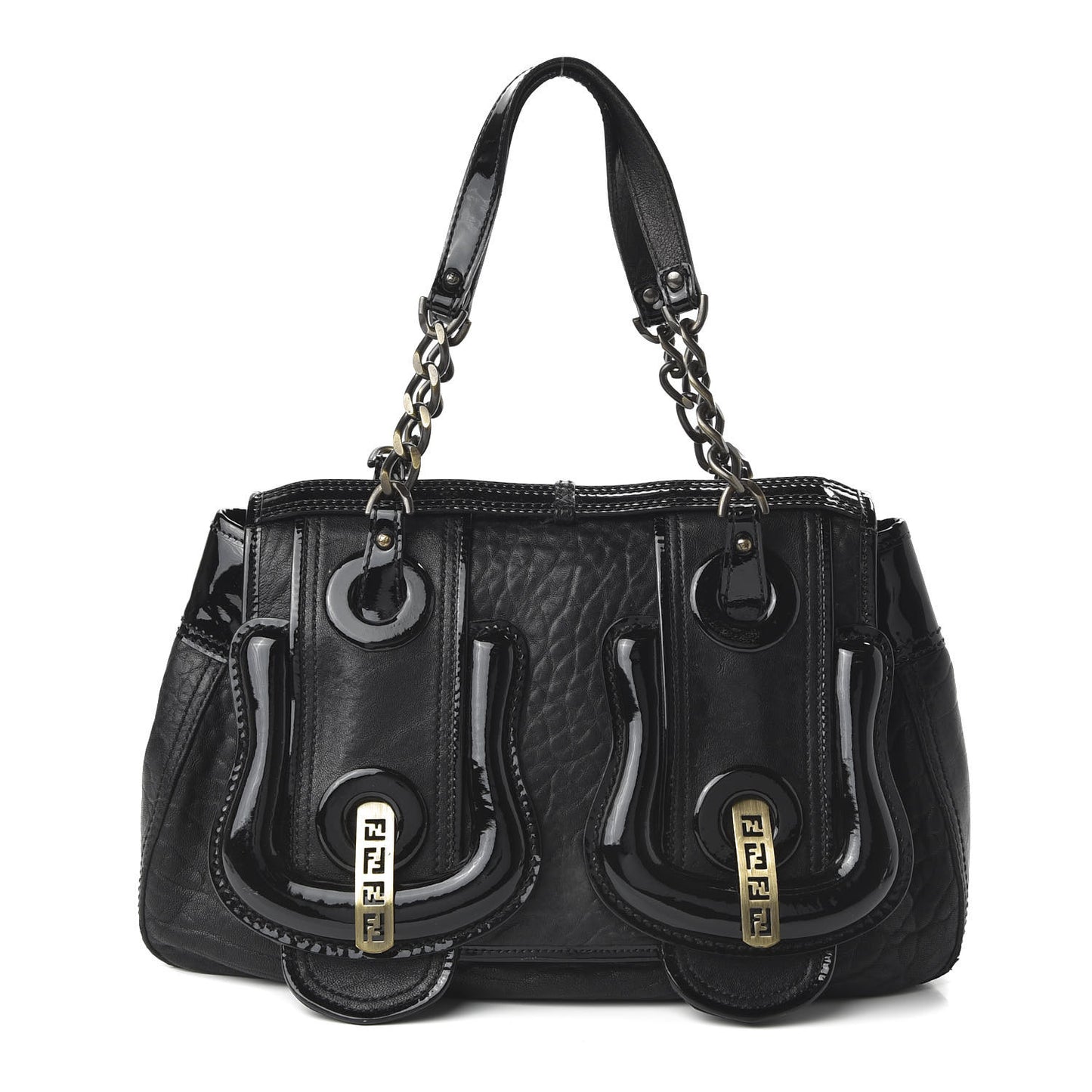 Nappa Patent B Bag Black