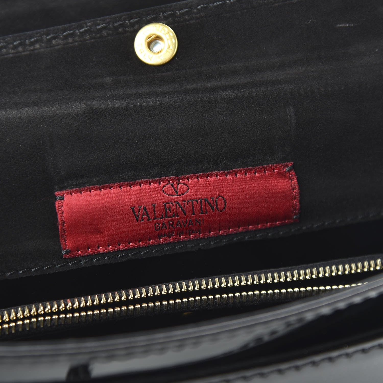 Valentino Garavani Patent Histoire Flap Black 8 of 12
