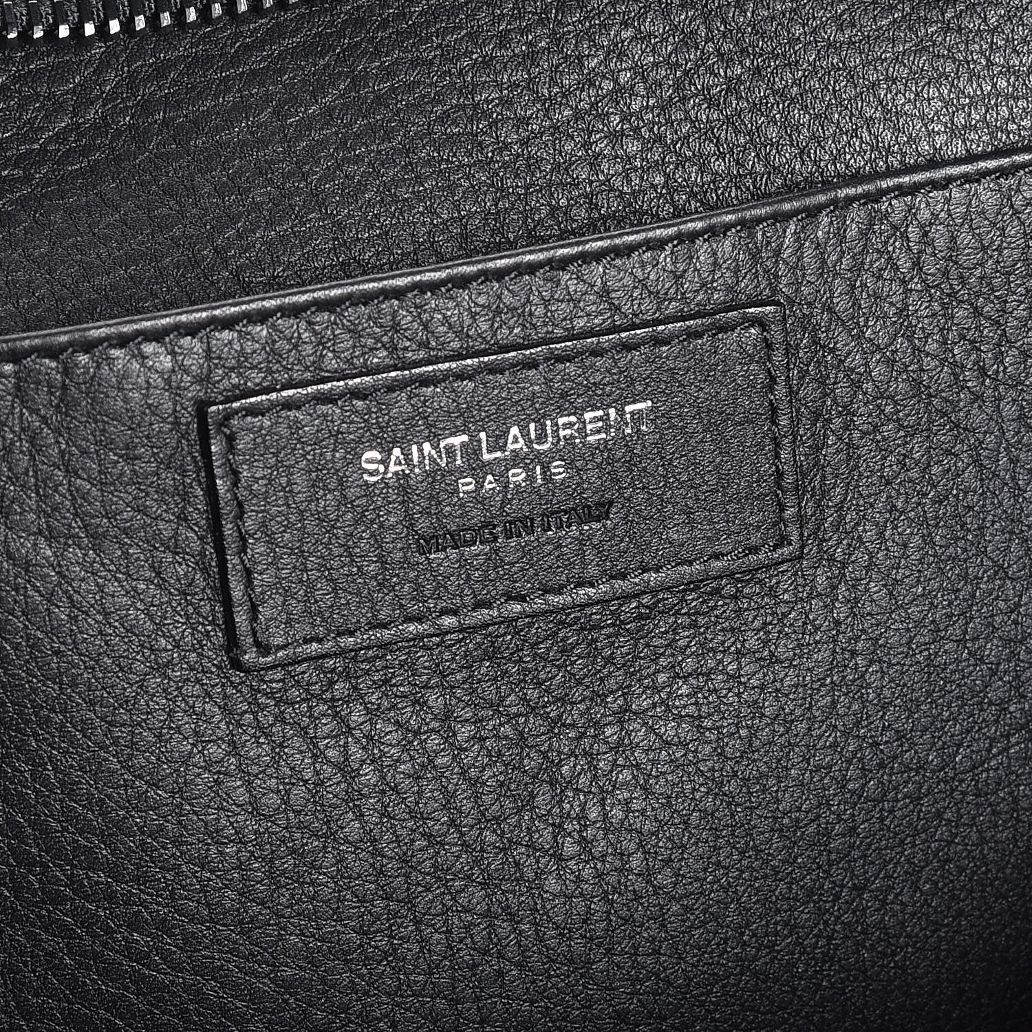 Saint Laurent Calfskin Small Monogram Downtown Cabas Black 5 of 7