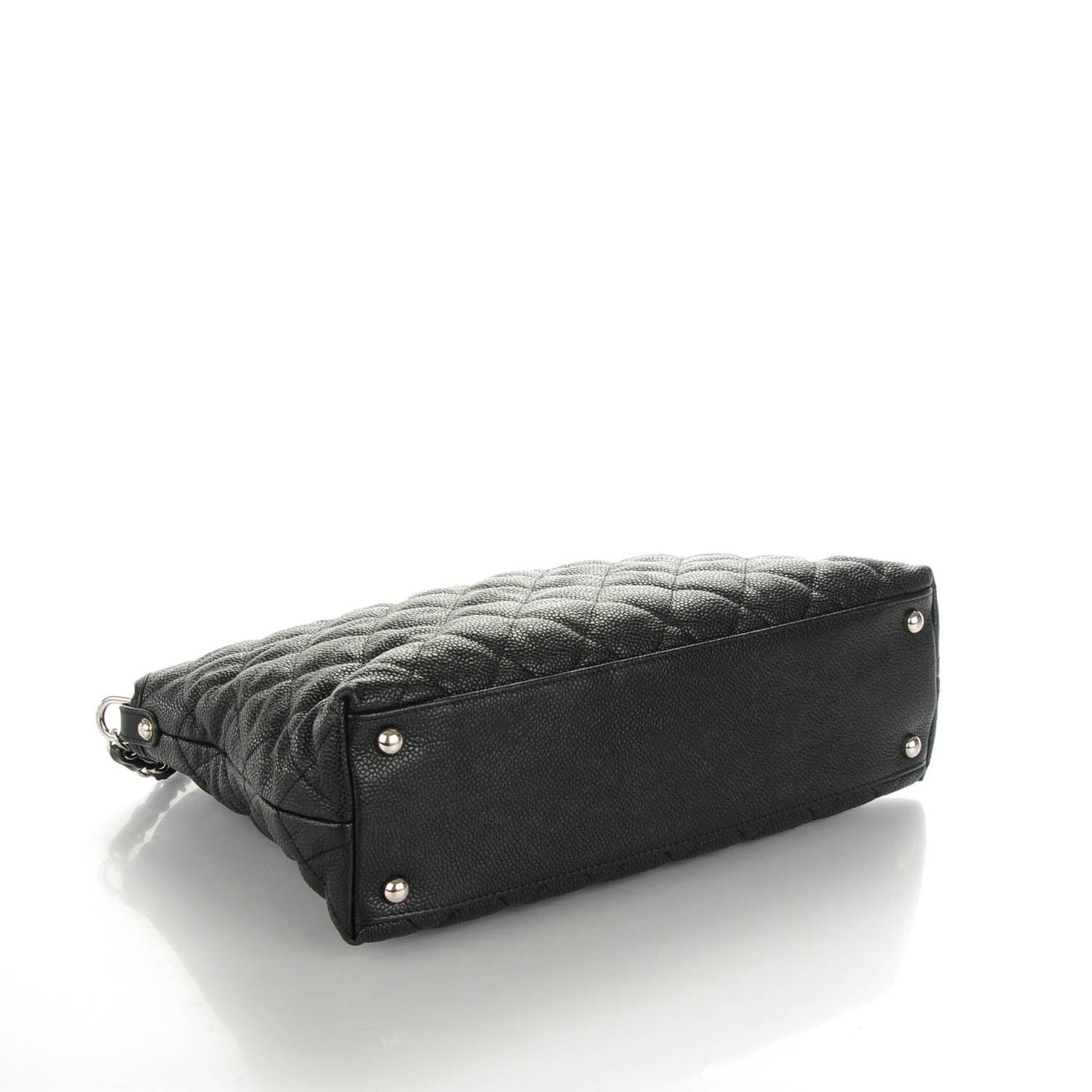 Caviar Quilted French Riviera Hobo Black