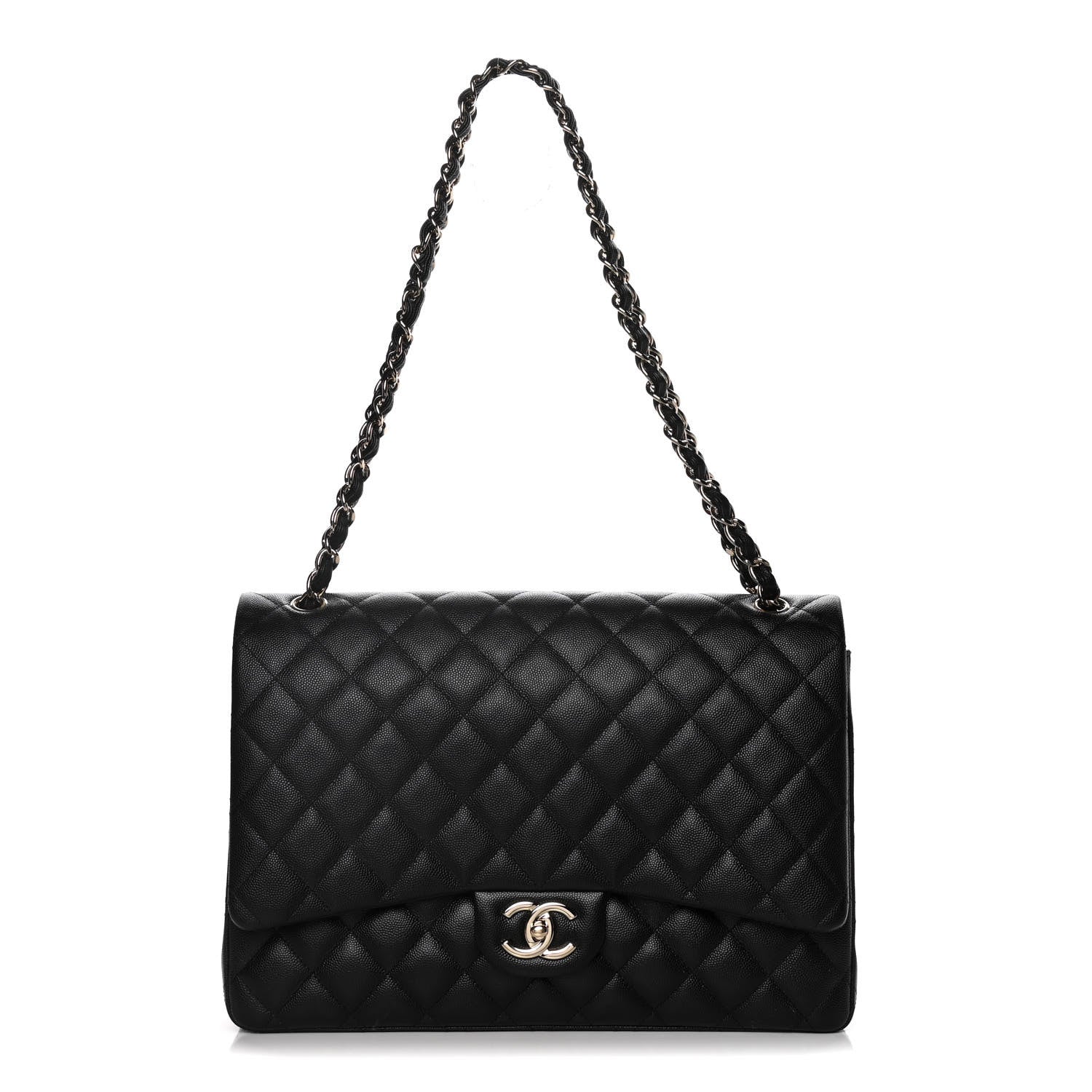 Chanel Caviar Quilted Maxi Double Flap Black 1 of 12
