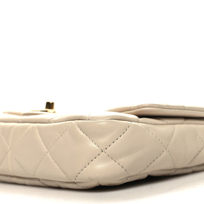 Chanel Lambskin Quilted Small CC Funky Town Flap Beige 10 of 10