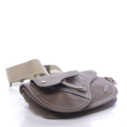 Christian Dior X KAWS Grained Calfskin Saddle Pouch Marron Multicolor 4 of 10