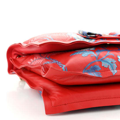 Salvatore Ferragamo Calfskin Chinese New Year Viva Bow Shoulder Bag Rosso 8 of 9