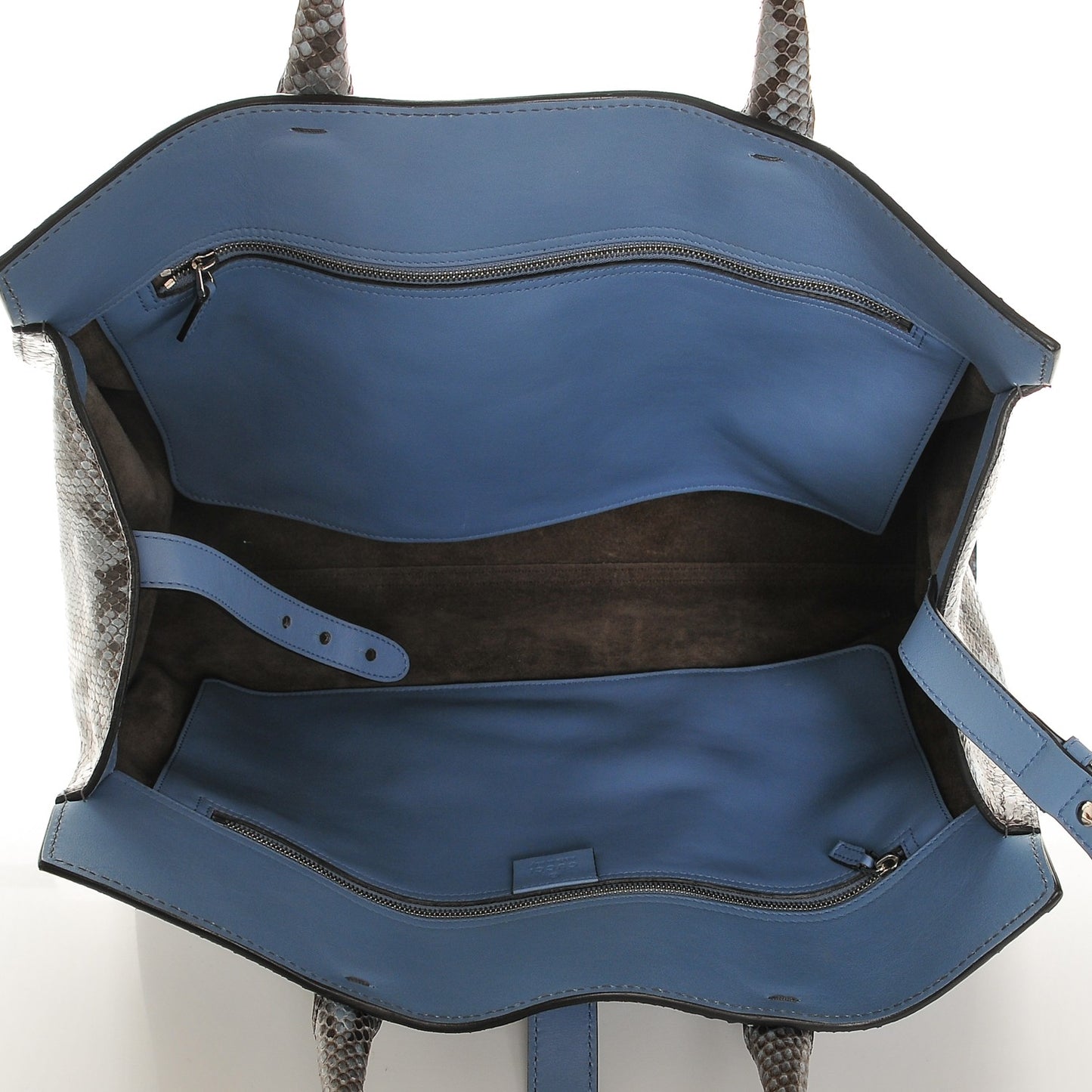 Python Medium Jackie Top Handle Bag Aquamarine