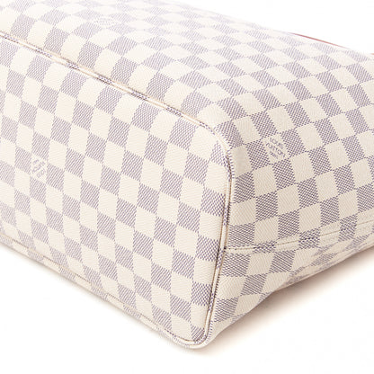 Louis Vuitton Damier Azur Neo Neverfull MM Rose Ballerine 6 of 9