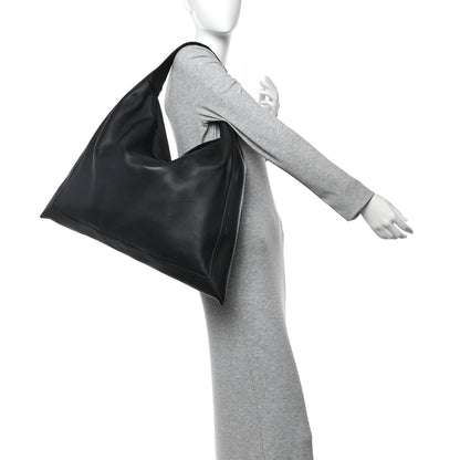 Bottega Veneta Silky Calfskin Large Hop Black 2 of 12