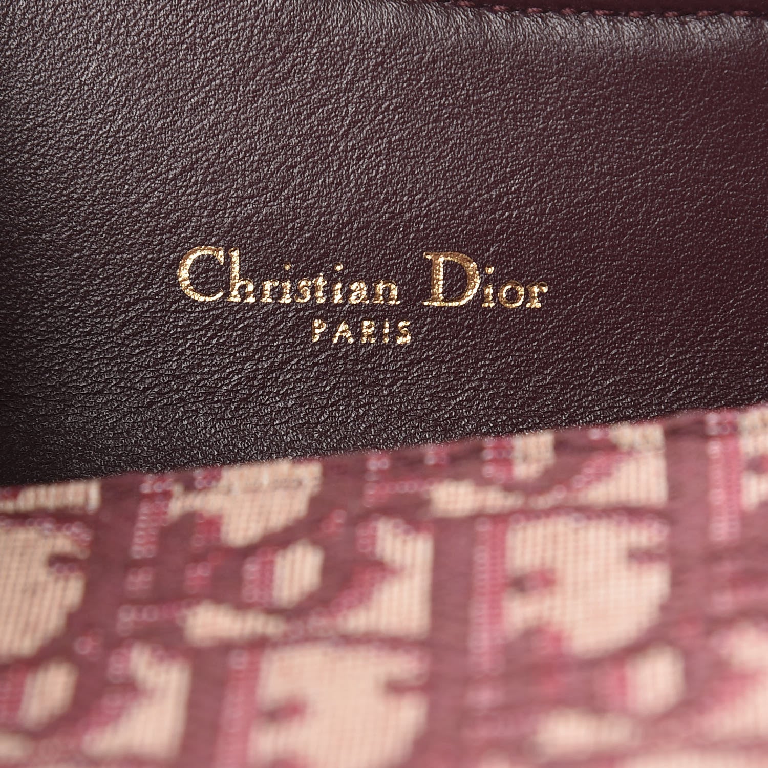 Christian Dior Oblique Saddle Card Holder Bordeaux 6 of 8