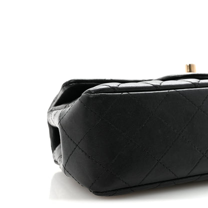 Chanel Lambskin Quilted Mini Rectangular Flap Black 9 of 10