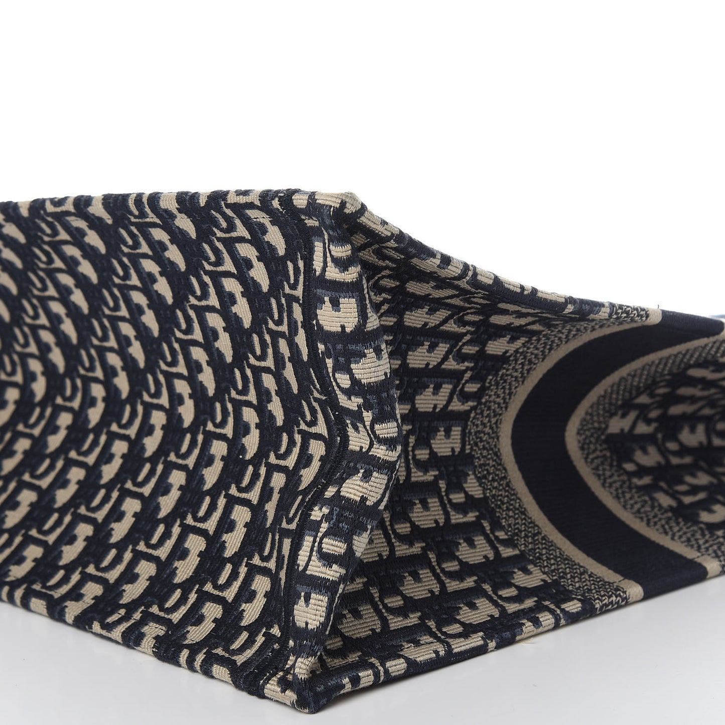 Oblique Book Tote Blue Multicolor