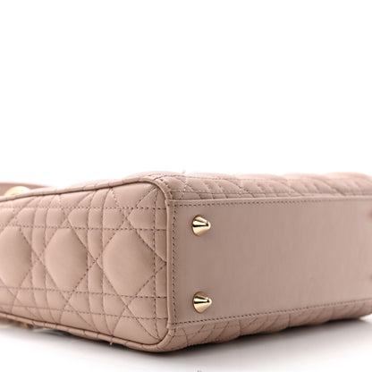 Christian Dior Lambskin Cannage Small Lucky Badges My Lady Dior Taupe 8 of 11